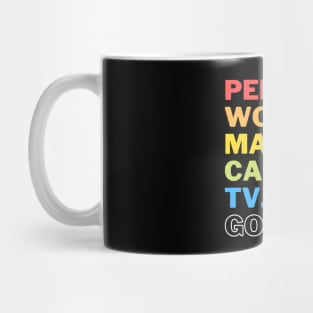 Person Woman Man Camera Tv Go Vote Mug